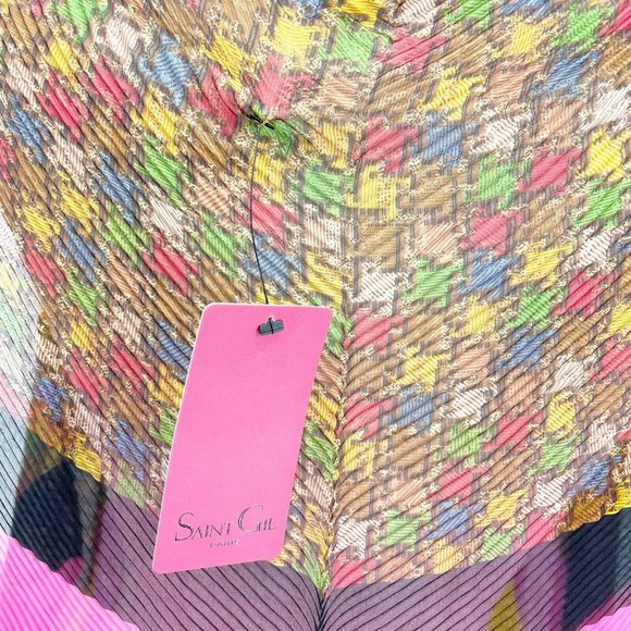 Saints Gil Womens Multicolor Asymmetrical Hem Open Front Sheer Cardigan Size OS - Picture 9 of 10